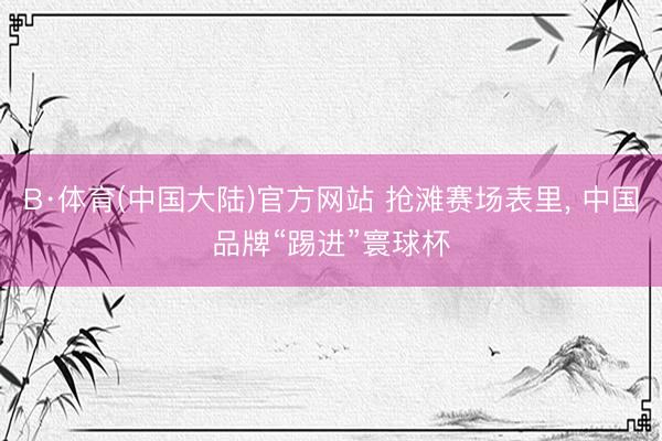 B·体育(中国大陆)官方网站 抢滩赛场表里, 中国品牌“踢进”寰球杯