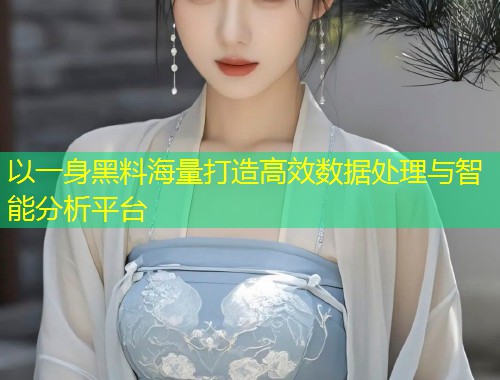 以一身黑料海量打造高效数据处理与智能分析平台  第1张